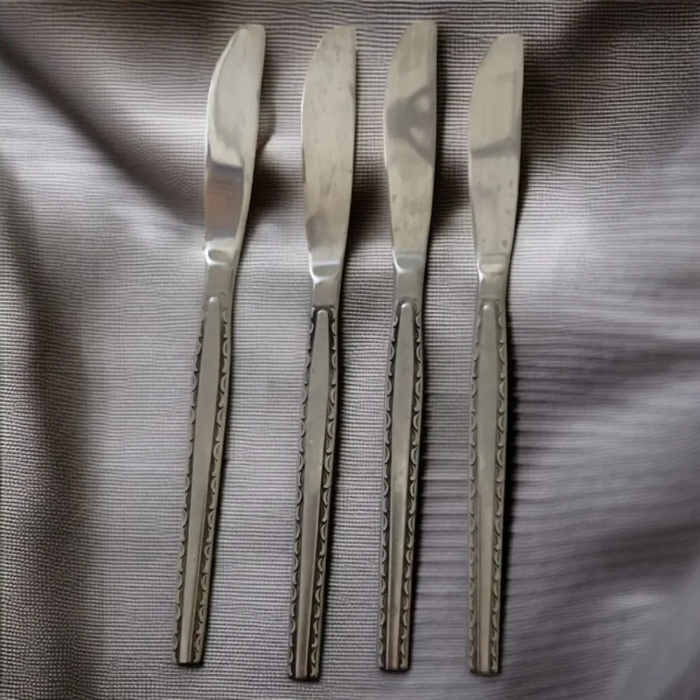 4 Rogers‎ Regina Ensenada Knife Set Knives Flatware Stainless Steel Korea MCM